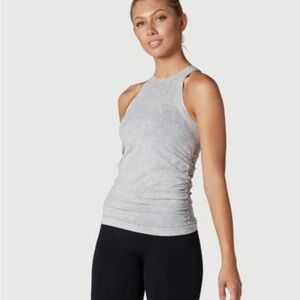 NUX New Groove Tank Stone Wash Gray Women's small NWT